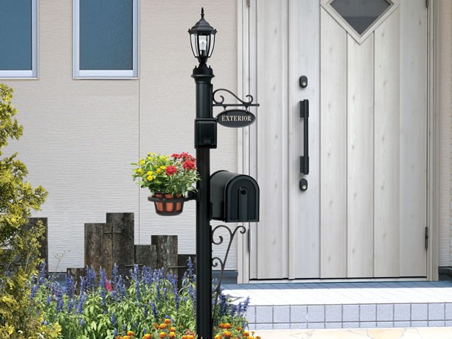 三協アルミ　機能ポール　エレニー【外構エクステリア商品】|サムネイル　三協アルミ　モダン　おしゃれ　エクステリア　愛知・名古屋の外構専門店パートナーホームのエクステリア　製品一覧　機能ポール　エレニー　|パートナーホーム