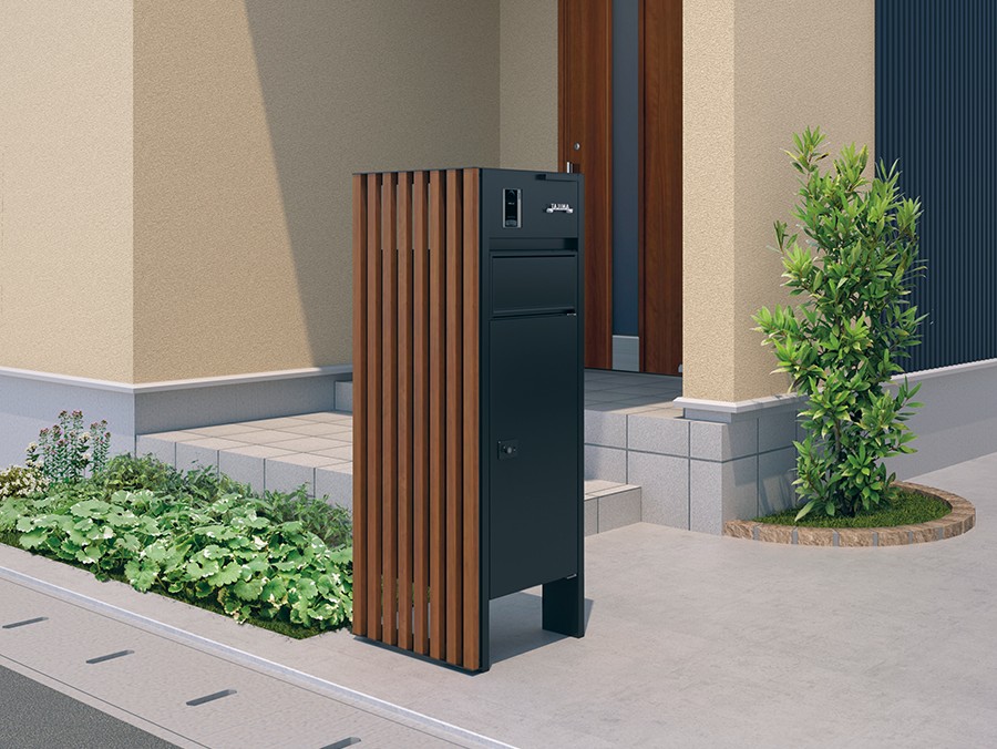 三協アルミ　機能ポール フレムス Light【外構エクステリア商品】|三協アルミ　モダン　おしゃれ　エクステリア　愛知・名古屋の外構専門店パートナーホームのエクステリア　製品一覧　機能ポール フレムス Light　施工イメージ|パートナーホーム