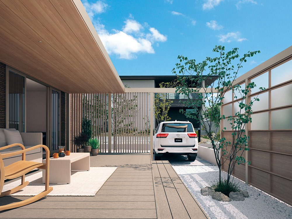 三協アルミ　X.スタイル　マルチルーフ　仕様【外構エクステリア商品】|サムネイル　三協アルミ　モダン　おしゃれ　エクステリア　愛知・名古屋の外構専門店パートナーホームのエクステリア　製品一覧　X.スタイル（クロス.スタイル）　マルチルーフ　|パートナーホーム