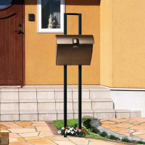 ポール建てタイプ　三協アルミ　モダン　おしゃれ　エクステリア　愛知・名古屋の外構専門店パートナーホームのエクステリア　製品一覧　ポスト　JWHP型　|パートナーホーム