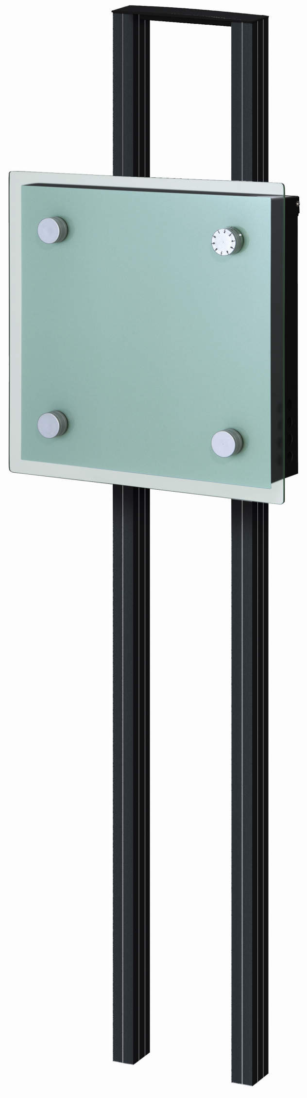 ポール建てタイプ　SWM-S1　シルバー（RSI）　三協アルミ　モダン　おしゃれ　エクステリア　愛知・名古屋の外構専門店パートナーホームのエクステリア　製品一覧　ポスト　SWM型　|パートナーホーム