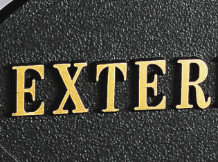 三協アルミ　表札　モダン　おしゃれ　エクステリア　愛知・名古屋の外構専門店パートナーホームのエクステリア　製品一覧　アルミ鋳物　スクエアタイプ　ラウンド横付けタイプ　 浮き文字タイプ|パートナーホーム