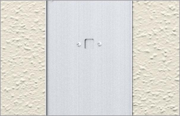 三協アルミ　モダン　おしゃれ　エクステリア　愛知・名古屋の外構専門店パートナーホームのエクステリア　製品一覧　ポスト機能ユニット　明るさセンサー 明るさセンサー 周囲の明るさに応じて、照明が自動点灯・自動消灯します。なお、センサーの取り付け位置は後面です。 ※検知する明るさの調整はできません。 ※写真は2型|パートナーホーム