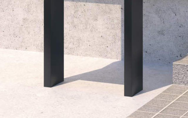 三協アルミ　モダン　おしゃれ　エクステリア　愛知・名古屋の外構専門店パートナーホームのエクステリア　製品一覧　宅配ボックス フレムスLight（ライト）S型　ポール建てタイプ（ポール埋め込みタイプ）|パートナーホーム