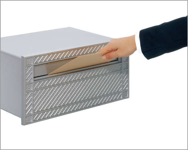 表（受け口） 　三協アルミ　モダン　おしゃれ　エクステリア　愛知・名古屋の外構専門店パートナーホームのエクステリア　製品一覧　ポスト　埋込み専用タイプ　HA型　|パートナーホーム