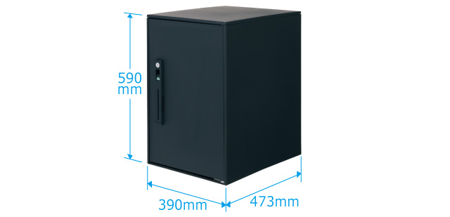 三協アルミ　モダン　おしゃれ　エクステリア　愛知・名古屋の外構専門店パートナーホームのエクステリア　製品一覧　宅配ボックス　フレムスLight（ライト）P型　ミドルタイプ|パートナーホーム