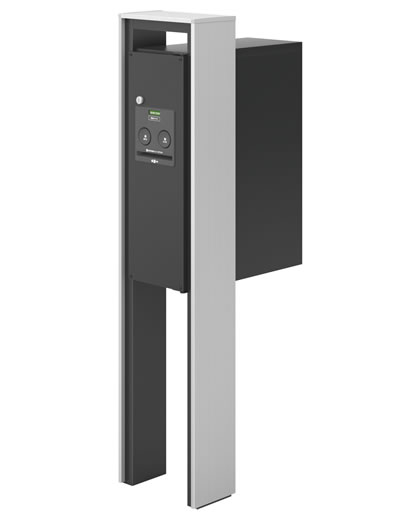 三協アルミ　モダン　おしゃれ　エクステリア　愛知・名古屋の外構専門店パートナーホームのエクステリア　製品一覧　宅配ボックス　フレムスClassic（クラシック）　スリムタイプ|パートナーホーム