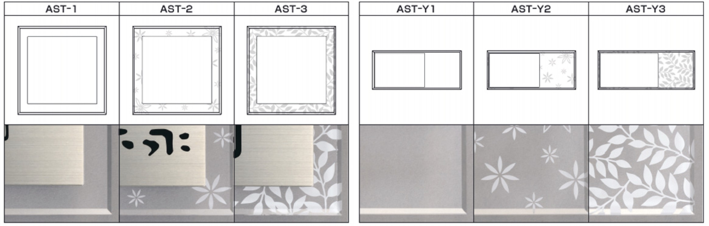 裏面デザイン　三協アルミ　表札　モダン　おしゃれ　エクステリア　愛知・名古屋の外構専門店パートナーホームのエクステリア　製品一覧　ステンレス+アクリル　|パートナーホーム