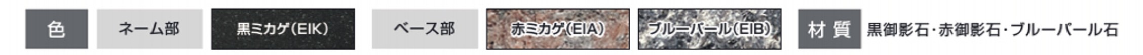 カラーバリエーション　三協アルミ　表札　モダン　おしゃれ　エクステリア　愛知・名古屋の外構専門店パートナーホームのエクステリア　製品一覧　黒御影石　|パートナーホーム