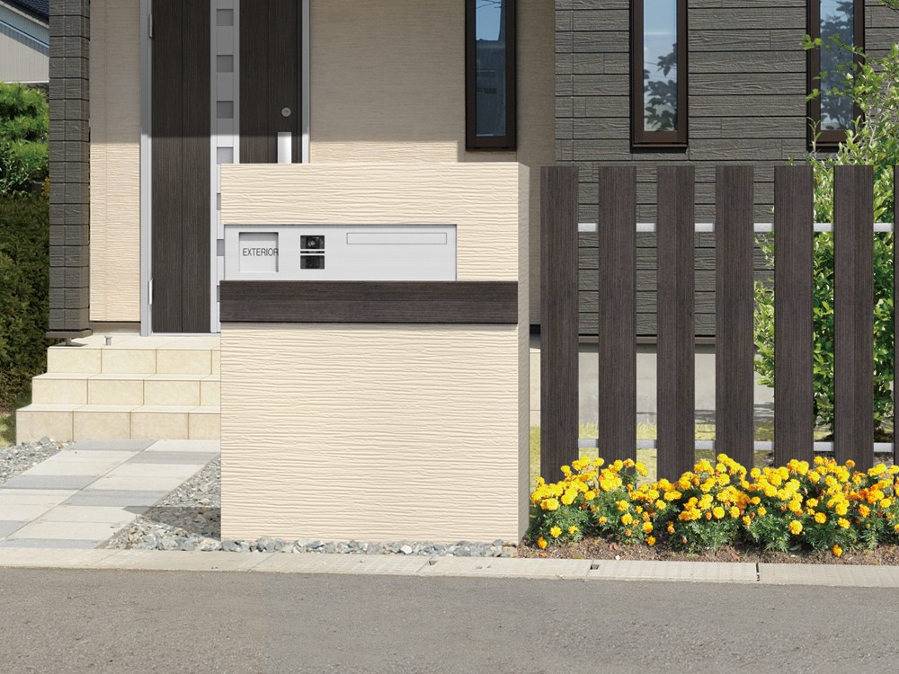 三協アルミ　ポスト機能ユニット【外構エクステリア商品】|サムネイル　三協アルミ　モダン　おしゃれ　エクステリア　愛知・名古屋の外構専門店パートナーホームのエクステリア　製品一覧　ポスト機能ユニット　|パートナーホーム