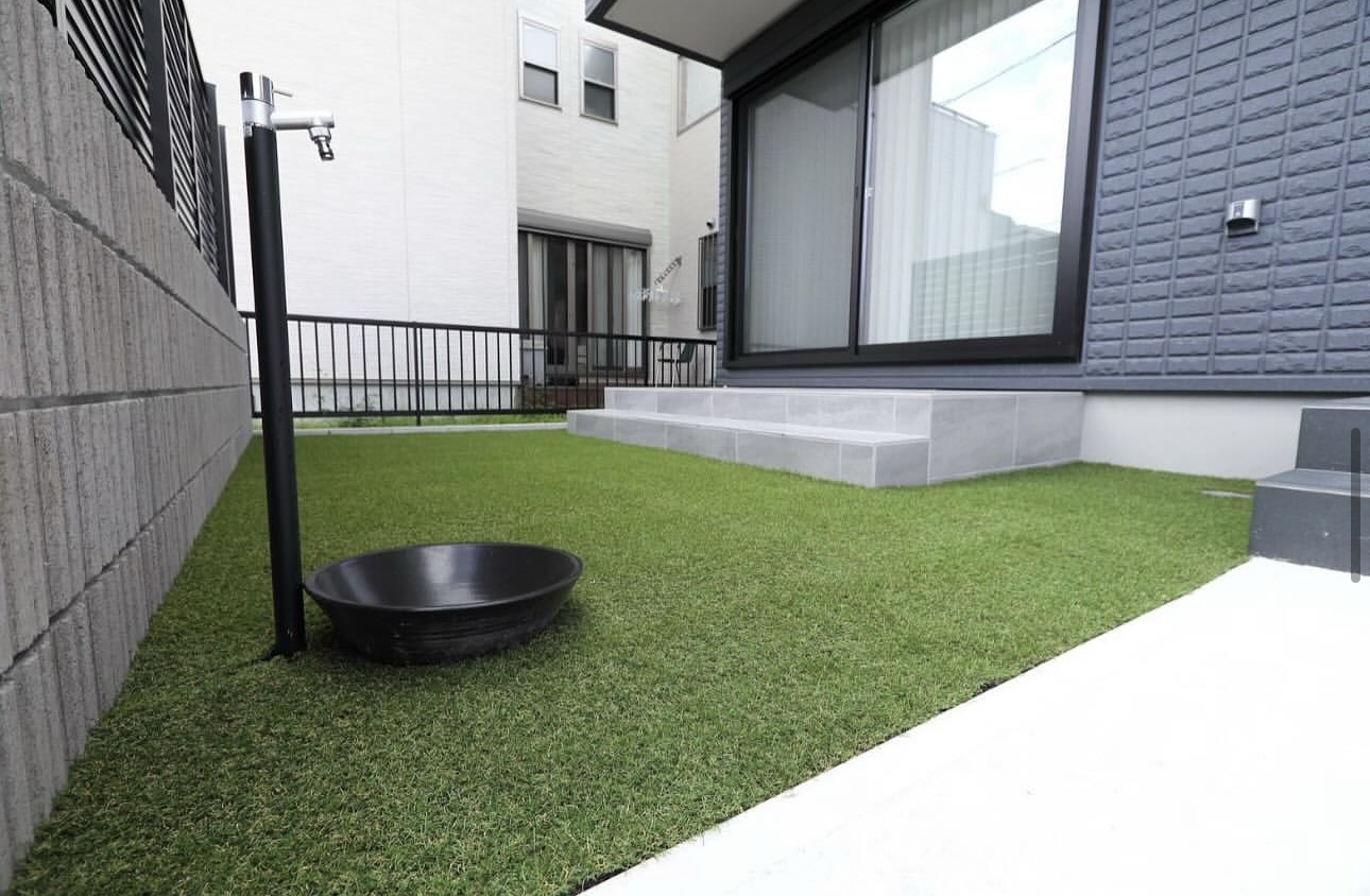 便利なお庭の立水栓⛲️|清須店　お庭　立水栓　外構工事　エクステリア　人工芝|パートナーホーム