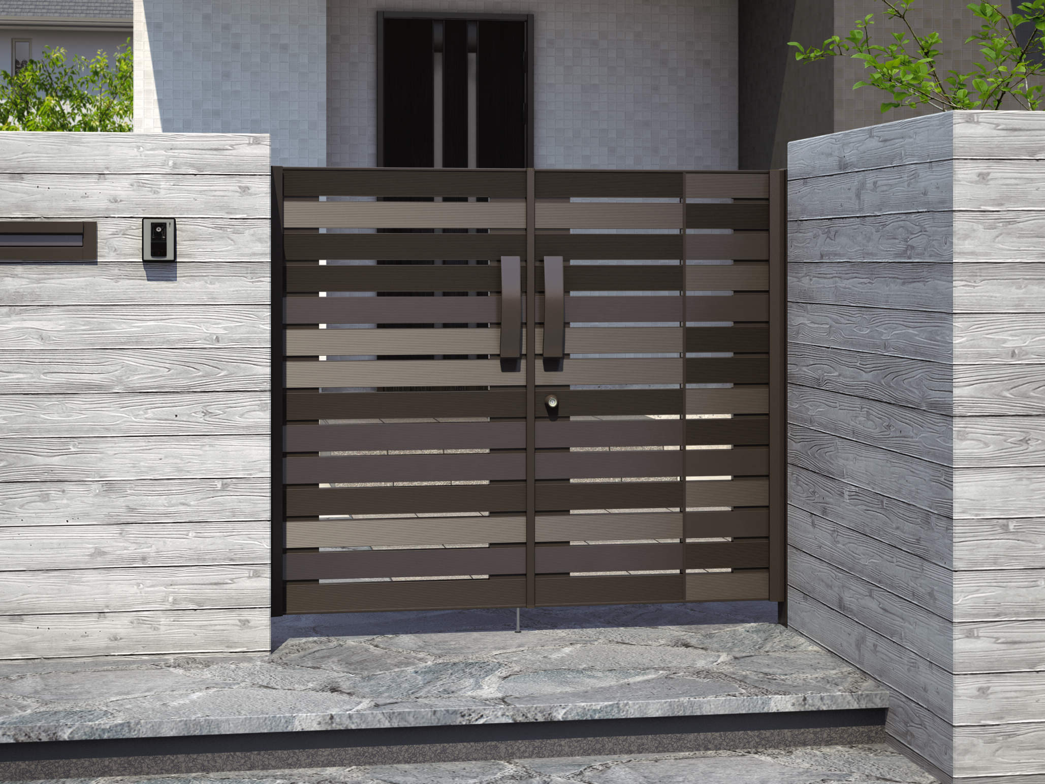 三協アルミ　リフレア　バリエーション【外構エクステリア商品】|三協アルミ　門扉　モダン　おしゃれ　エクステリア　愛知・名古屋の外構専門店パートナーホームのエクステリア　製品一覧　形材門扉　リフレア　サムネイル|パートナーホーム