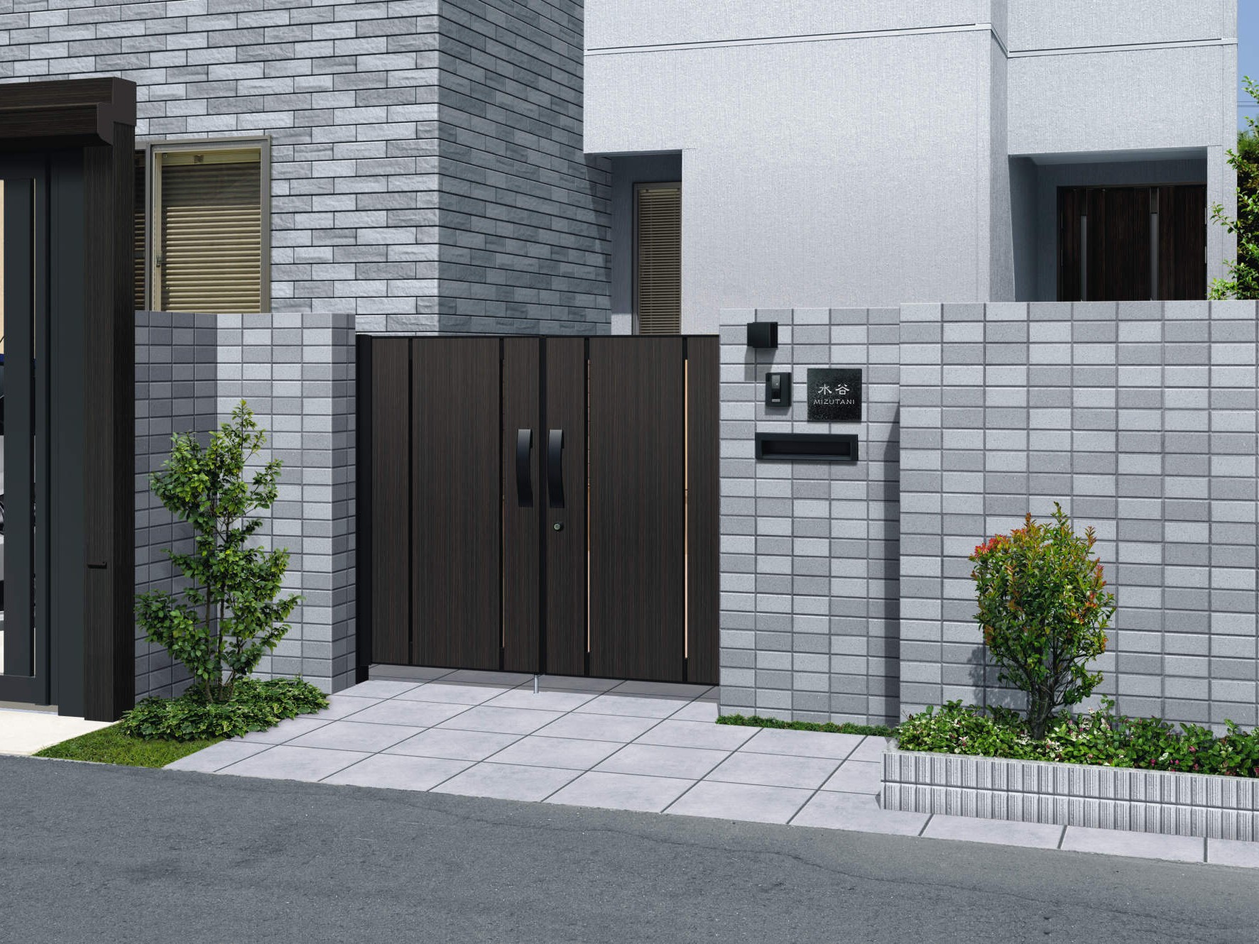 三協アルミ　ラグレシア【外構エクステリア商品】|サムネイル　三協アルミ　門扉　モダン　おしゃれ　エクステリア　愛知・名古屋の外構専門店パートナーホームのエクステリア　製品一覧　形材門扉　ラグレシア　|パートナーホーム