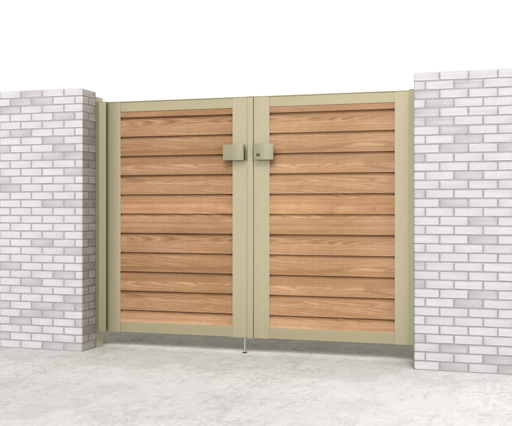 シナモンエルム・アーバングレー（NEU）　YM型　三協アルミ　門扉　モダン　おしゃれ　エクステリア　愛知・名古屋の外構専門店パートナーホームのエクステリア　製品一覧　シャトレナⅡ　|パートナーホーム