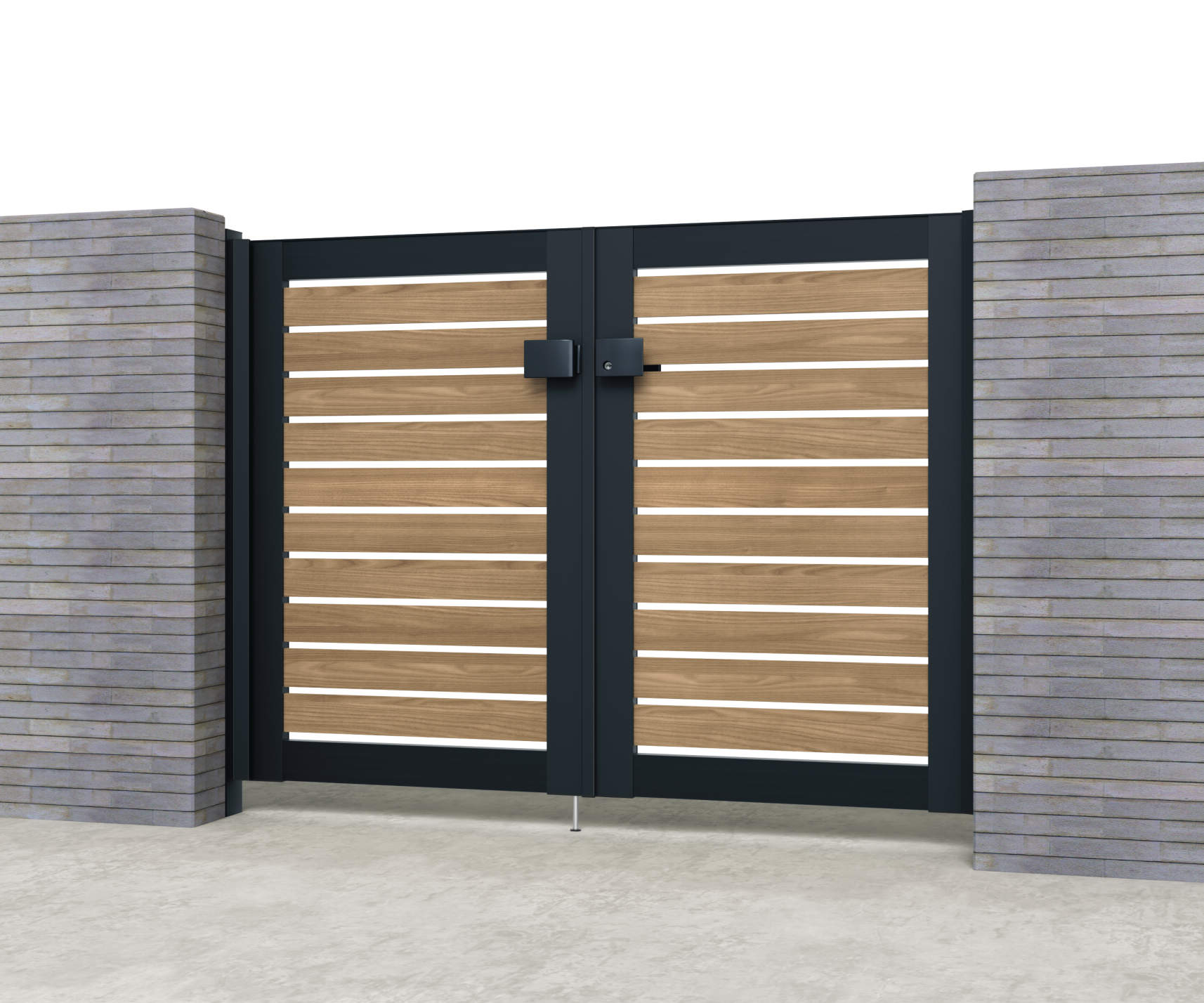 シナモンエルム・ブラック（NEK）　Y3型　三協アルミ　門扉　モダン　おしゃれ　エクステリア　愛知・名古屋の外構専門店パートナーホームのエクステリア　製品一覧　シャトレナⅡ　|パートナーホーム