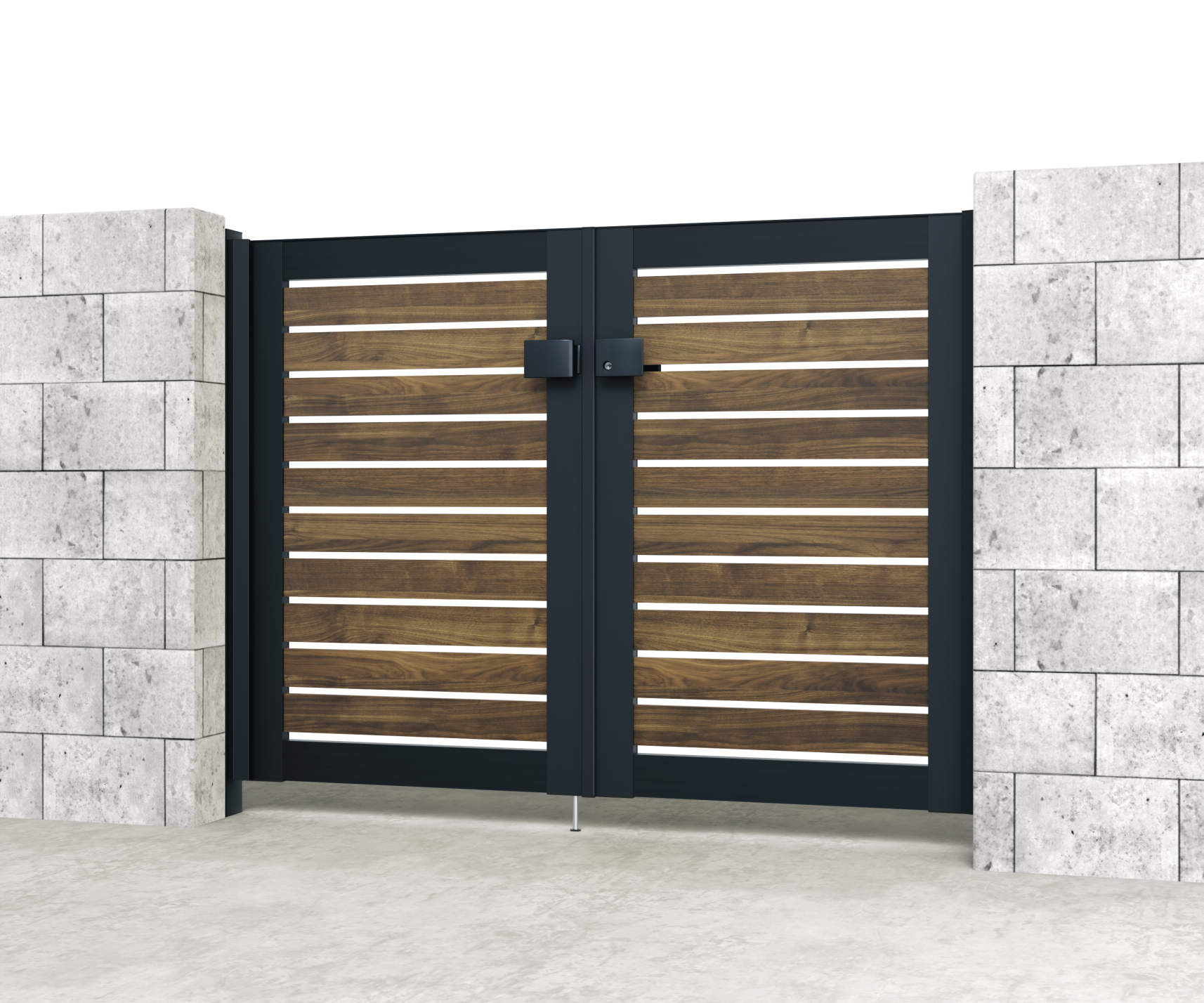 スモークナット・ブラック（JNK） EG023453　Y3型　三協アルミ　門扉　モダン　おしゃれ　エクステリア　愛知・名古屋の外構専門店パートナーホームのエクステリア　製品一覧　シャトレナⅡ　|パートナーホーム