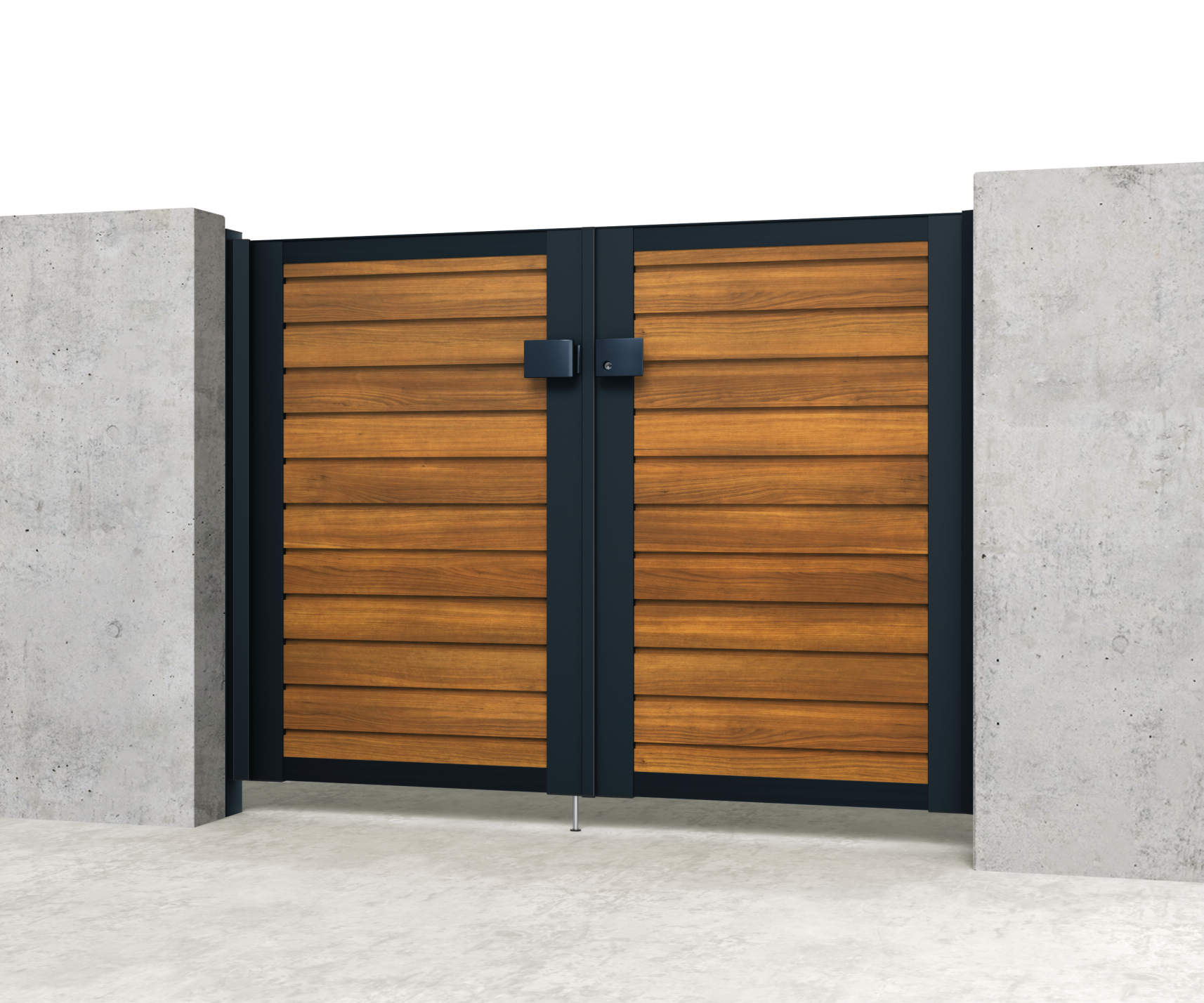 クラフトチェリー・ブラック（YCK）　YM型　三協アルミ　門扉　モダン　おしゃれ　エクステリア　愛知・名古屋の外構専門店パートナーホームのエクステリア　製品一覧　シャトレナⅡ　|パートナーホーム