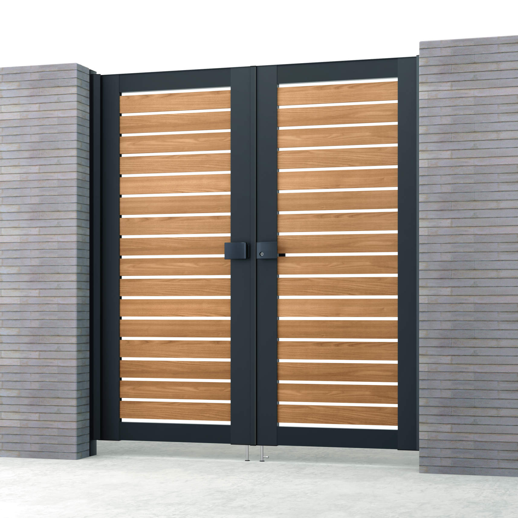 シナモンエルム・ブラック（NEK）　三協アルミ　門扉　モダン　おしゃれ　エクステリア　愛知・名古屋の外構専門店パートナーホームのエクステリア　製品一覧　シャトレナⅡハイタイプ　Y3H型　|パートナーホーム