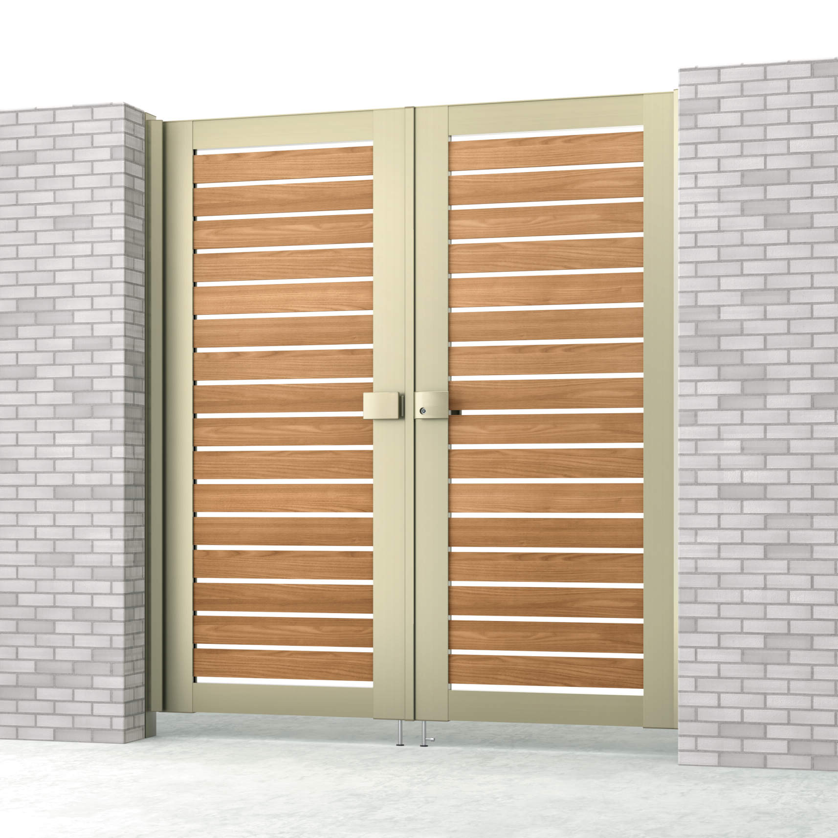 シナモンエルム・アーバングレー（NEU）　三協アルミ　門扉　モダン　おしゃれ　エクステリア　愛知・名古屋の外構専門店パートナーホームのエクステリア　製品一覧　シャトレナⅡハイタイプ　Y3H型　|パートナーホーム