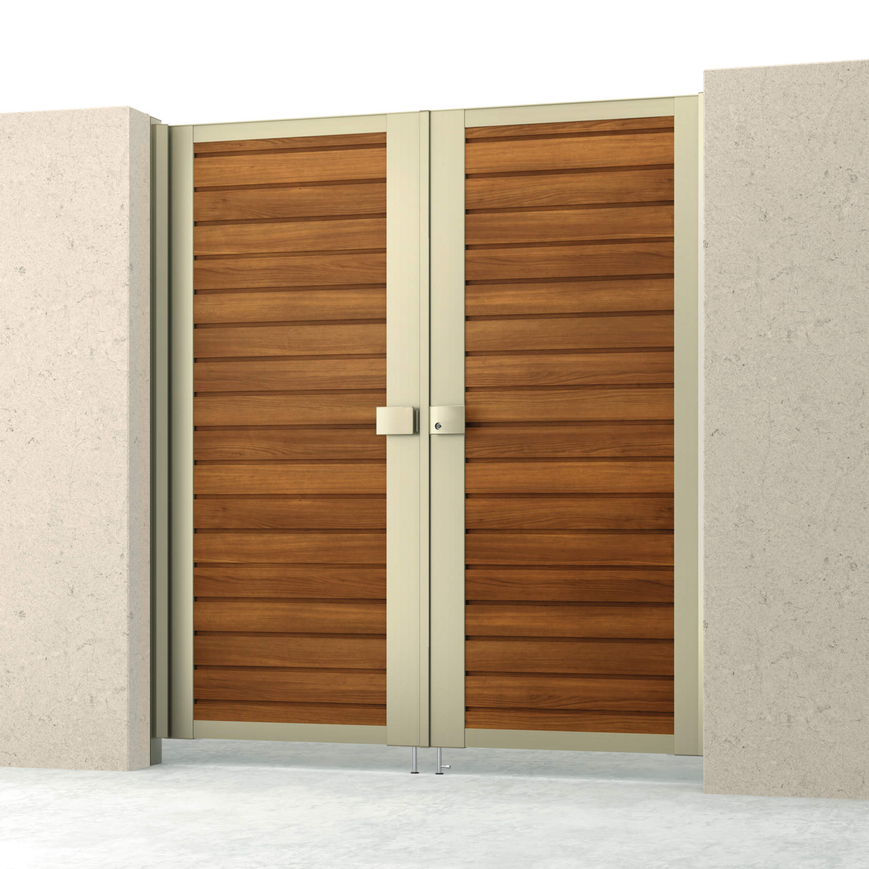 クラフトチェリー・アーバングレー（YCU）　三協アルミ　門扉　モダン　おしゃれ　エクステリア　愛知・名古屋の外構専門店パートナーホームのエクステリア　製品一覧　シャトレナⅡハイタイプ　YMH型　|パートナーホーム