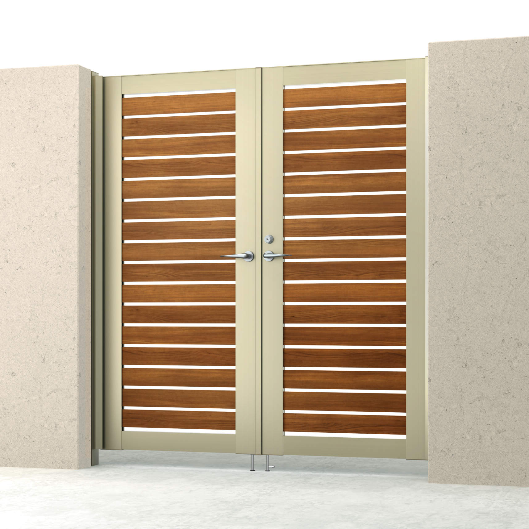 クラフトチェリー・アーバングレー（YCU）　三協アルミ　門扉　モダン　おしゃれ　エクステリア　愛知・名古屋の外構専門店パートナーホームのエクステリア　製品一覧　シャトレナⅡハイタイプ　Y3HM型　|パートナーホーム