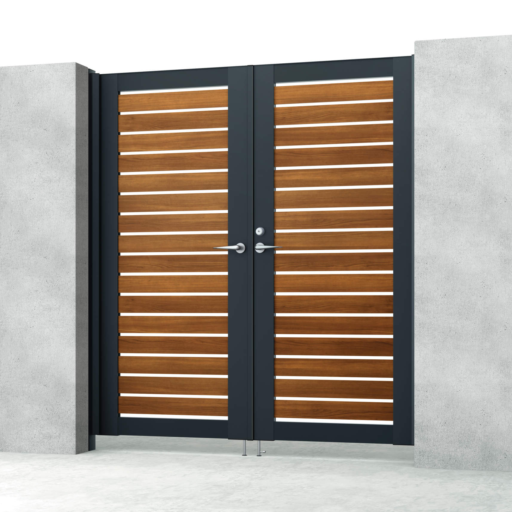 クラフトチェリー・ブラック（YCK）　三協アルミ　門扉　モダン　おしゃれ　エクステリア　愛知・名古屋の外構専門店パートナーホームのエクステリア　製品一覧　シャトレナⅡハイタイプ　Y3HM型　|パートナーホーム