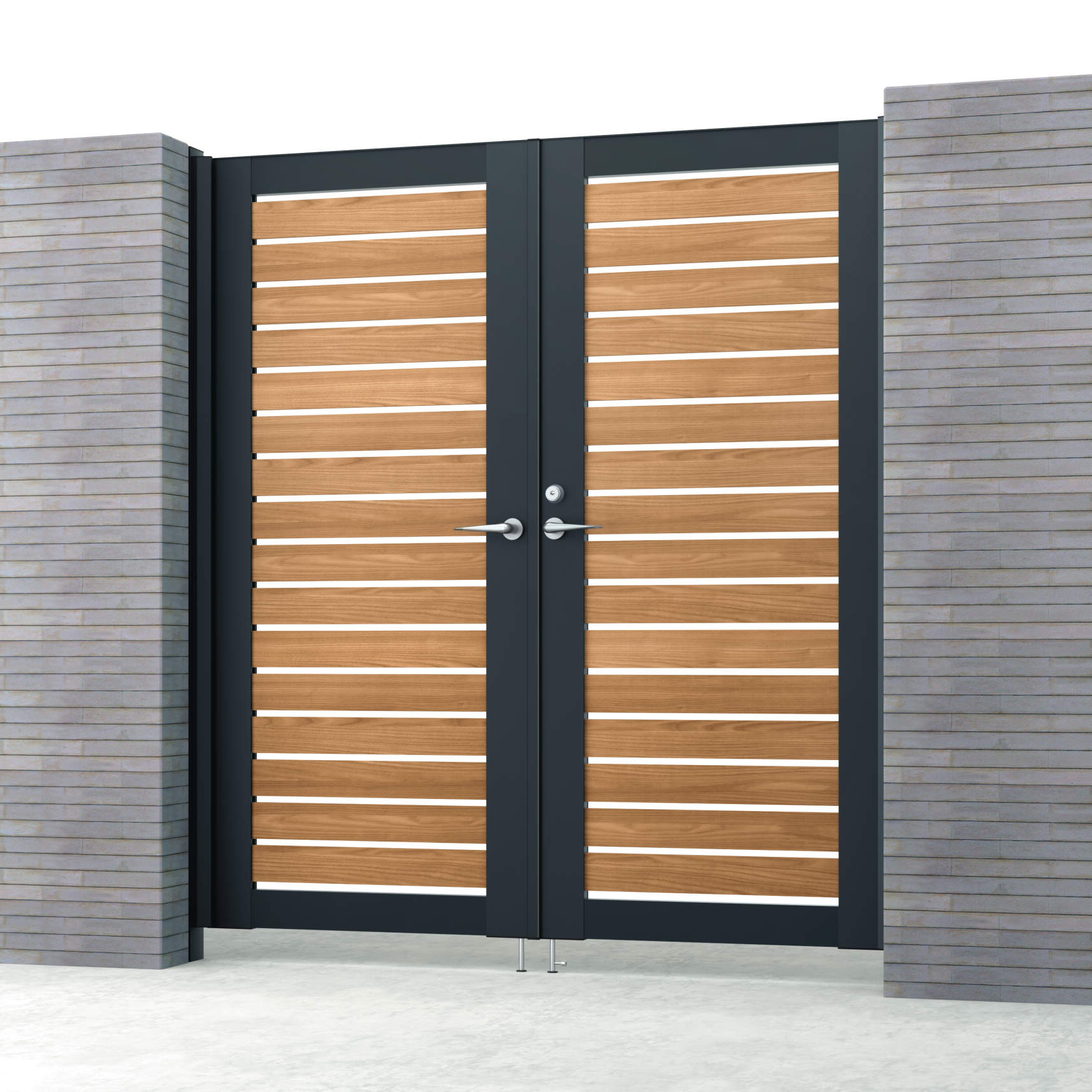 シナモンエルム・ブラック（NEK）　三協アルミ　門扉　モダン　おしゃれ　エクステリア　愛知・名古屋の外構専門店パートナーホームのエクステリア　製品一覧　シャトレナⅡハイタイプ　Y3HM型　|パートナーホーム