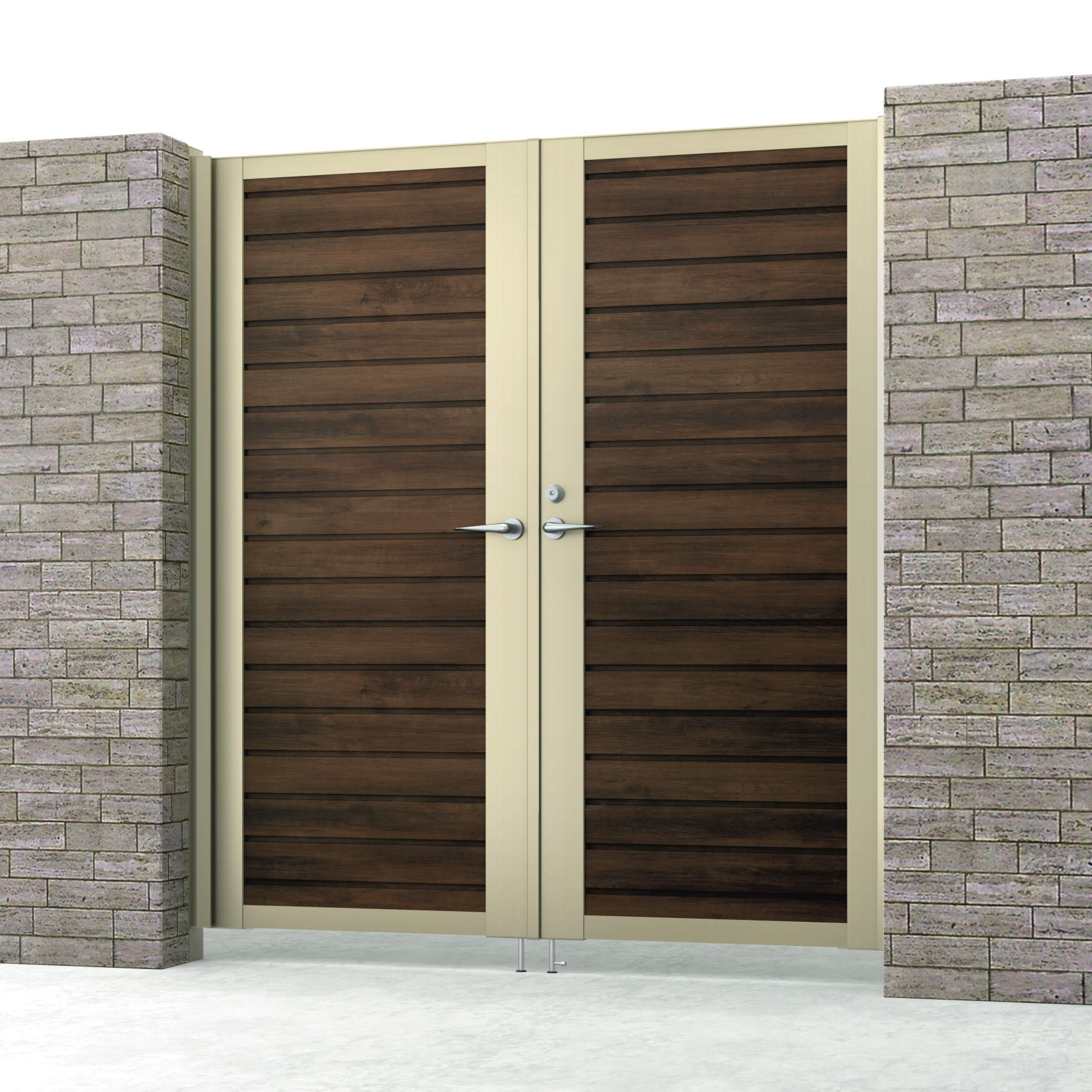 トラッドオーク・アーバングレー（FAU）　三協アルミ　門扉　モダン　おしゃれ　エクステリア　愛知・名古屋の外構専門店パートナーホームのエクステリア　製品一覧　シャトレナⅡハイタイプ　YMHM型　|パートナーホーム