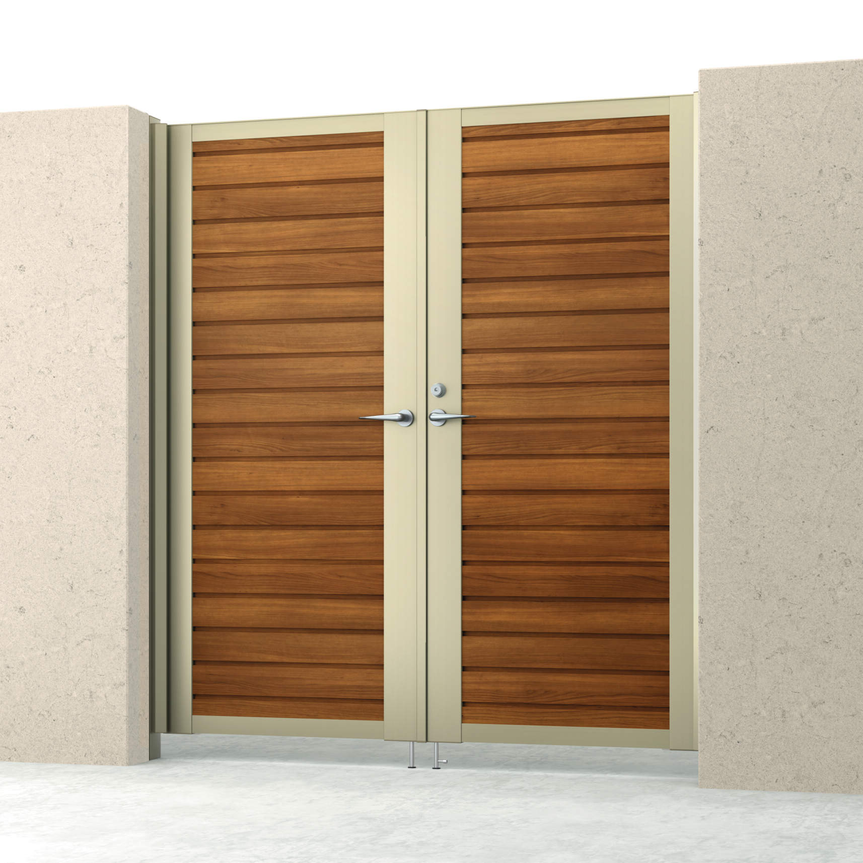 クラフトチェリー・アーバングレー（YCU）　三協アルミ　門扉　モダン　おしゃれ　エクステリア　愛知・名古屋の外構専門店パートナーホームのエクステリア　製品一覧　シャトレナⅡハイタイプ　YMHM型　|パートナーホーム