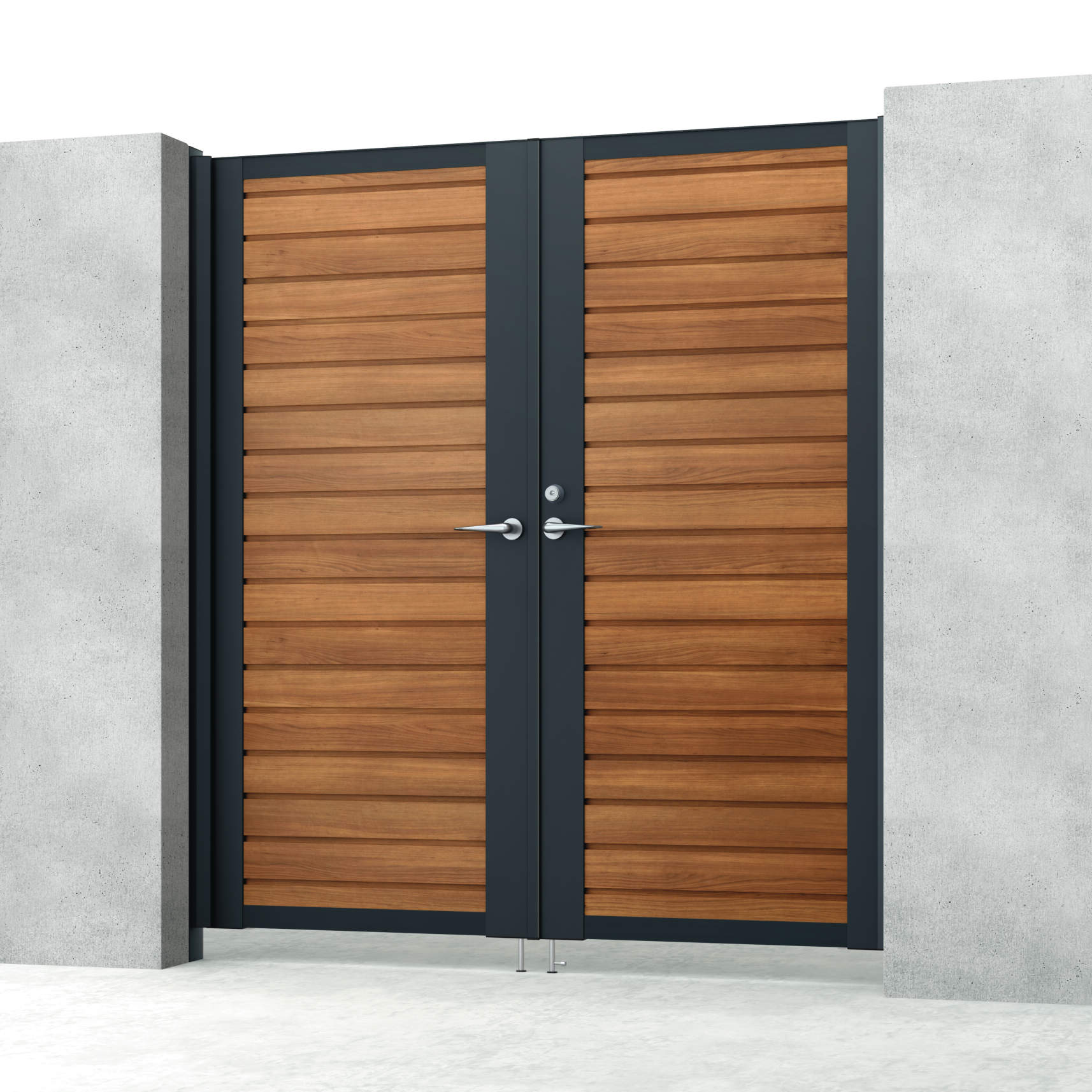 クラフトチェリー・ブラック（YCK）　三協アルミ　門扉　モダン　おしゃれ　エクステリア　愛知・名古屋の外構専門店パートナーホームのエクステリア　製品一覧　シャトレナⅡハイタイプ　YMHM型　|パートナーホーム