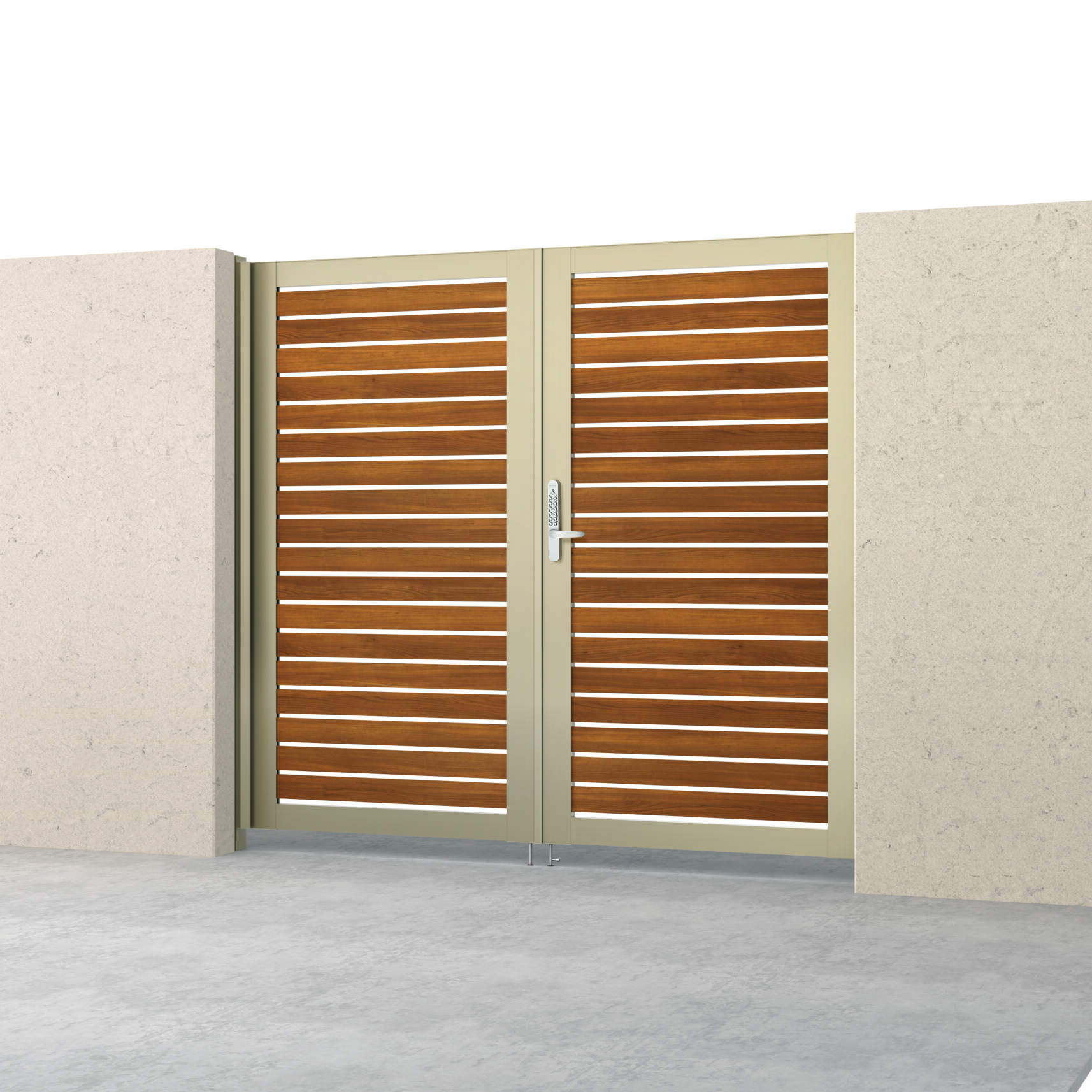 クラフトチェリー・アーバングレー（YCU）　三協アルミ　門扉　モダン　おしゃれ　エクステリア　愛知・名古屋の外構専門店パートナーホームのエクステリア　製品一覧　シャトレナⅡハイタイプ　Y3HK型　|パートナーホーム