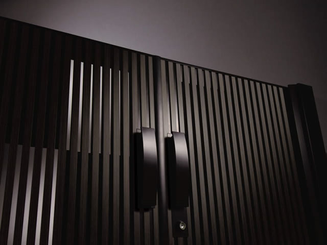 1型　伝統の市松模様とモダンデザインの融合。　三協アルミ　門扉　モダン　おしゃれ　エクステリア　愛知・名古屋の外構専門店パートナーホームのエクステリア　製品一覧　形材門扉　J.モダン　|パートナーホーム