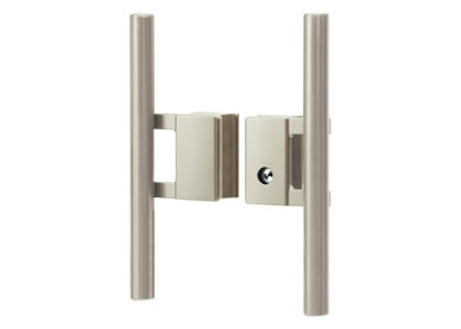 三協アルミ　門扉　モダン　おしゃれ　エクステリア　愛知・名古屋の外構専門店パートナーホームのエクステリア　製品一覧　形材門扉　フレイナ　タッチ錠（押し棒タイプ） 外側からはレバーを押すだけ、内側からはレバーを引くだけで開く、操作しやすいタイプです。|パートナーホーム