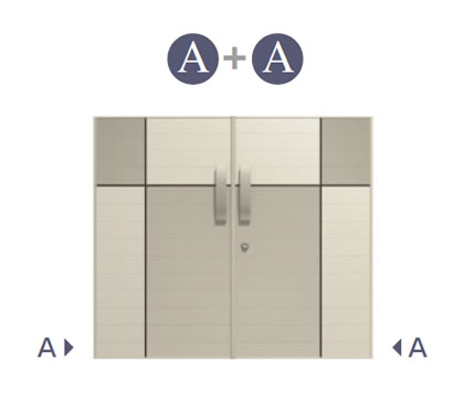 三協アルミ　門扉　モダン　おしゃれ　エクステリア　愛知・名古屋の外構専門店パートナーホームのエクステリア　製品一覧　形材門扉　リフレア　1型　A＋A|パートナーホーム