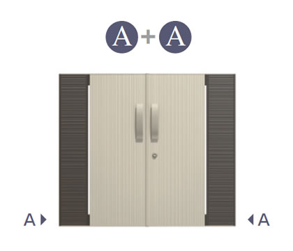 三協アルミ　門扉　モダン　おしゃれ　エクステリア　愛知・名古屋の外構専門店パートナーホームのエクステリア　製品一覧　形材門扉　リフレア　４型　A＋A|パートナーホーム