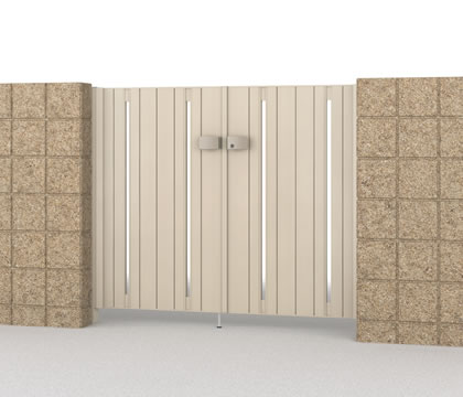 三協アルミ　門扉　モダン　おしゃれ　エクステリア　愛知・名古屋の外構専門店パートナーホームのエクステリア　製品一覧　形材門扉　フレイナ　SD型|パートナーホーム