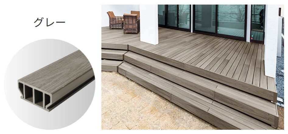 タカショー　ウッドデッキ　モダン　おしゃれ　エクステリア　愛知・名古屋の外構専門店パートナーホームのエクステリア　製品一覧　エバーエコウッド リアル　|パートナーホーム