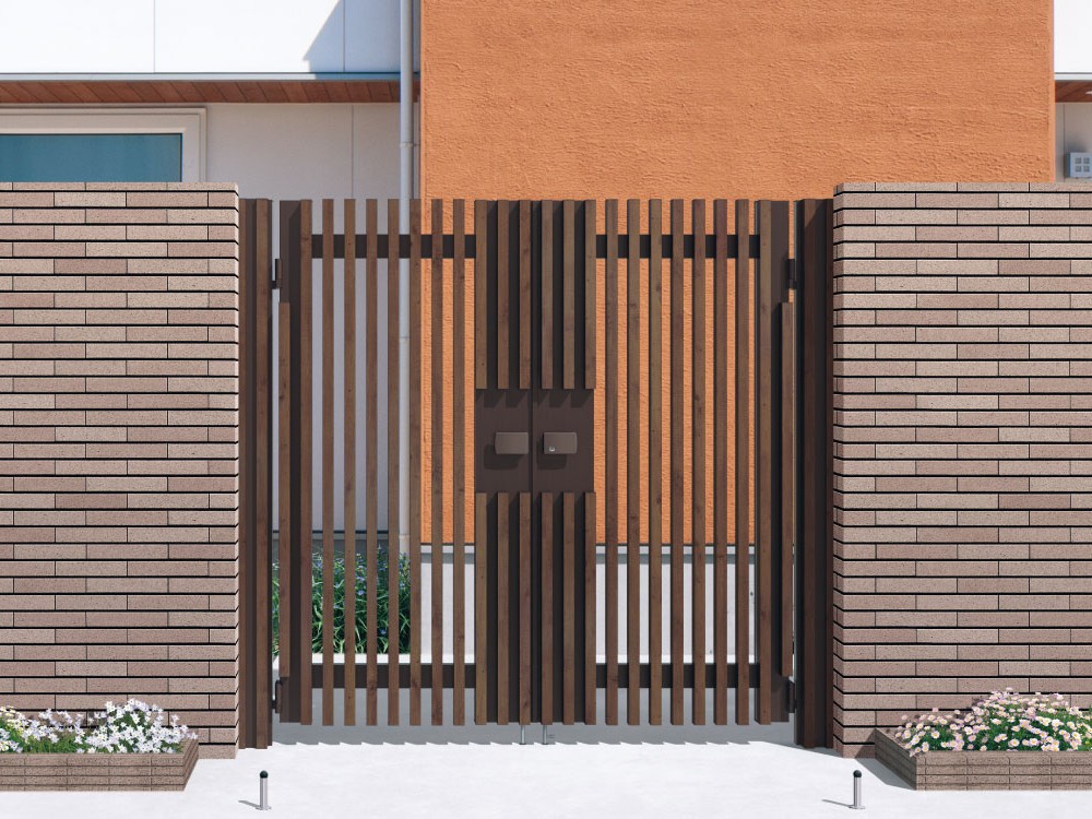 三協アルミ　エルファード【外構エクステリア商品】|サムネイル　三協アルミ　門扉　モダン　おしゃれ　エクステリア　愛知・名古屋の外構専門店パートナーホームのエクステリア　製品一覧　形材門扉　エルファード　|パートナーホーム