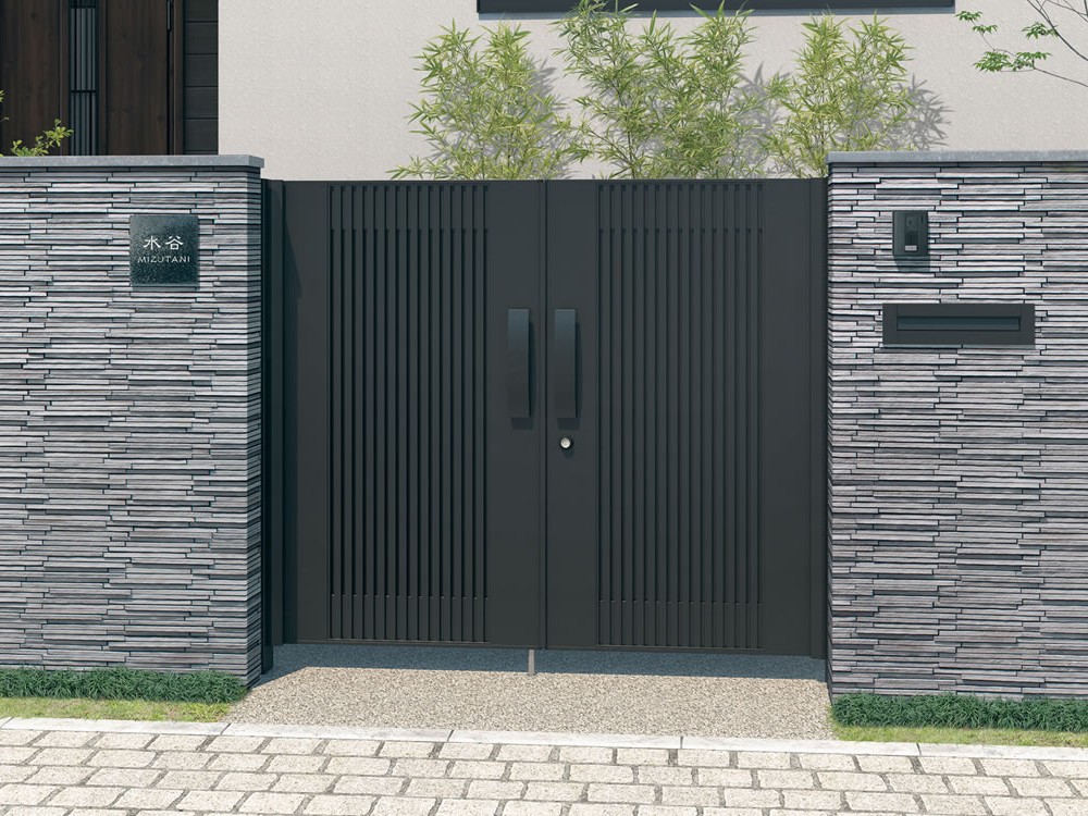 三協アルミ　モンブレム【外構エクステリア商品】|三協アルミ　門扉　モダン　おしゃれ　エクステリア　愛知・名古屋の外構専門店パートナーホームのエクステリア　製品一覧　形材門扉　モンブレム　サムネイル|パートナーホーム