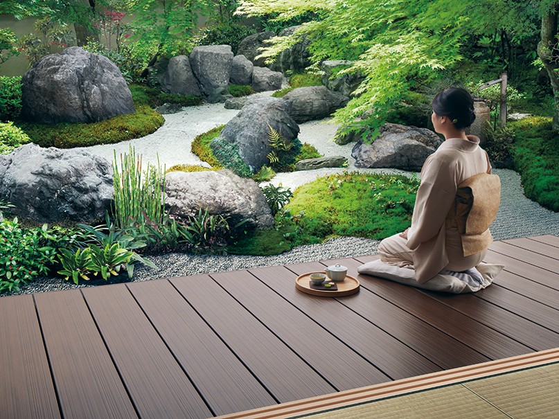 三協アルミ　人工木デッキ　ヴィラウッド　バリエーション【外構エクステリア商品】|サムネイル　三協アルミ　庭まわり　デッキ　ガーデンフロア　濡縁　モダン　おしゃれ　エクステリア　愛知・名古屋の外構専門店パートナーホームのエクステリア　製品一覧　人工木デッキ　ヴィラウッド　|パートナーホーム