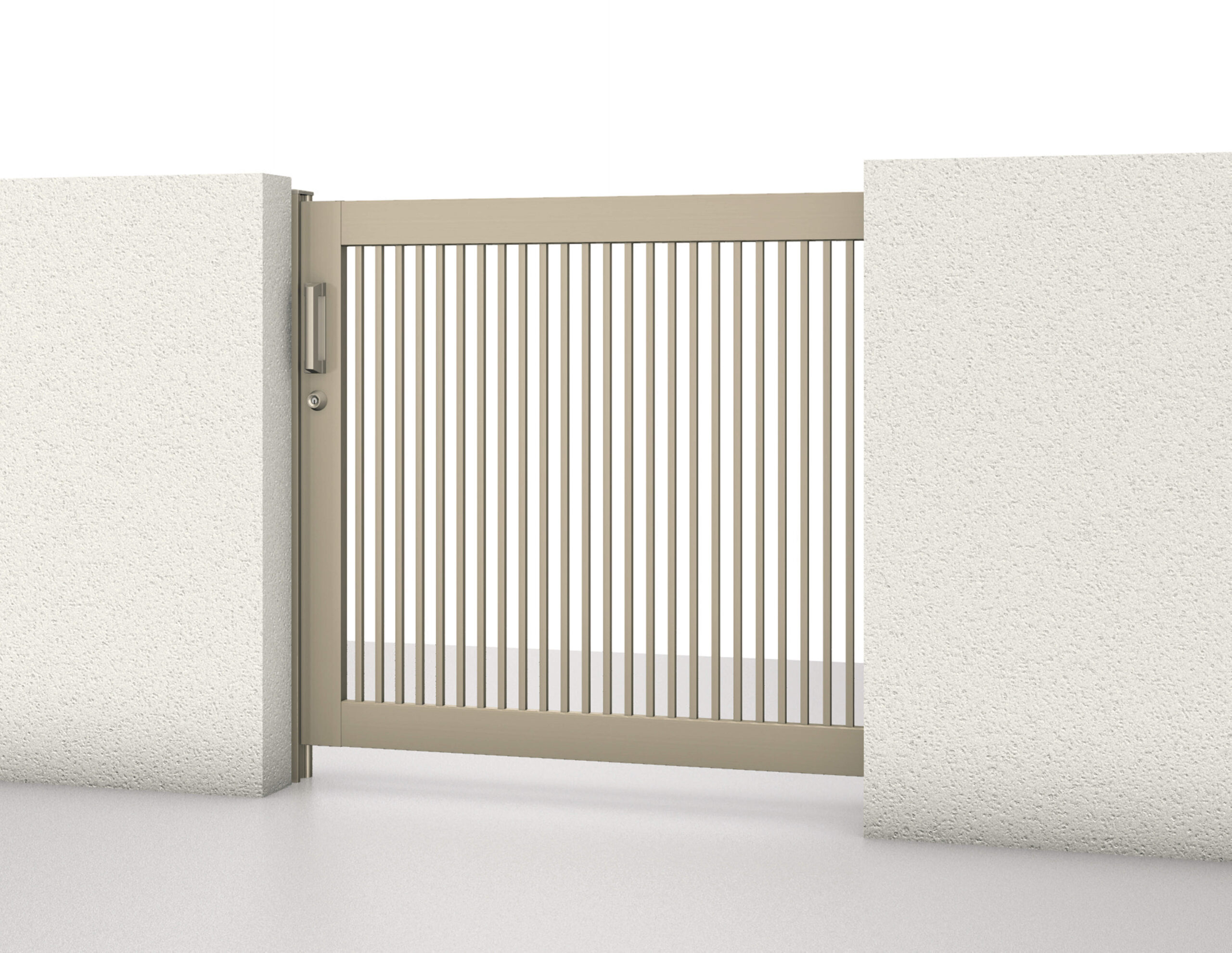 SRN-2　アーバングレー（UC）　袖扉なしタイプ　1712　三協アルミ　門まわり　モダン　おしゃれ　エクステリア　愛知・名古屋の外構専門店パートナーホームのエクステリア　製品一覧　スライド門扉　レナード　|パートナーホーム