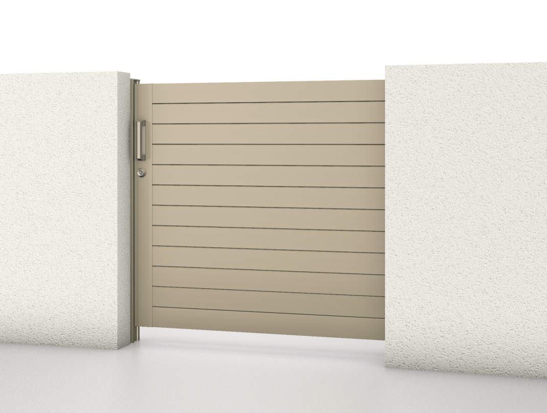 アーバングレー（UC）　三協アルミ　門まわり　モダン　おしゃれ　エクステリア　愛知・名古屋の外構専門店パートナーホームのエクステリア　製品一覧　スライド門扉　レナード　|パートナーホーム