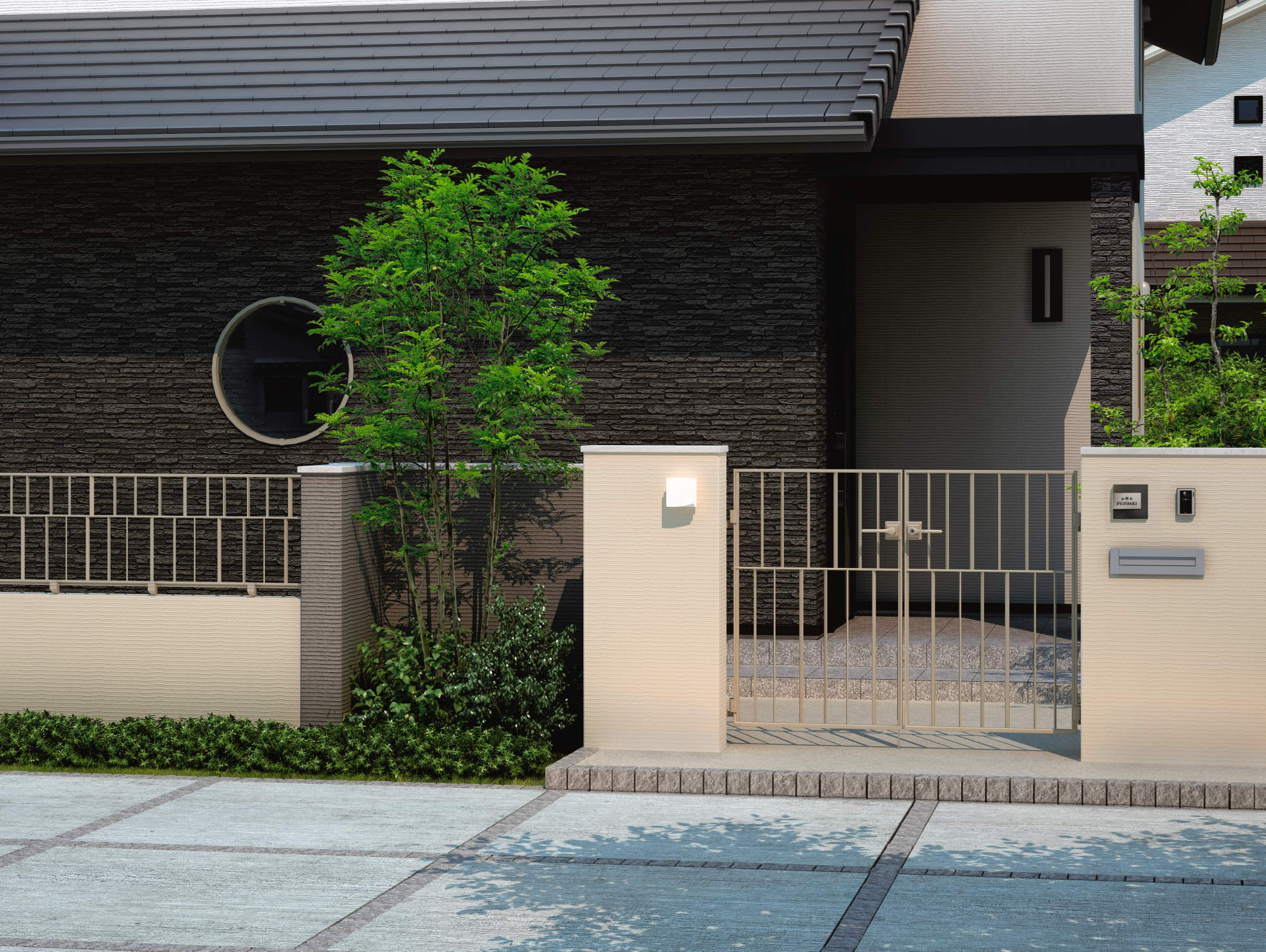 三協アルミ　門まわり　モダン　おしゃれ　エクステリア　愛知・名古屋の外構専門店パートナーホームのエクステリア　製品一覧　鋳物門扉　キャスタイル　3型|パートナーホーム