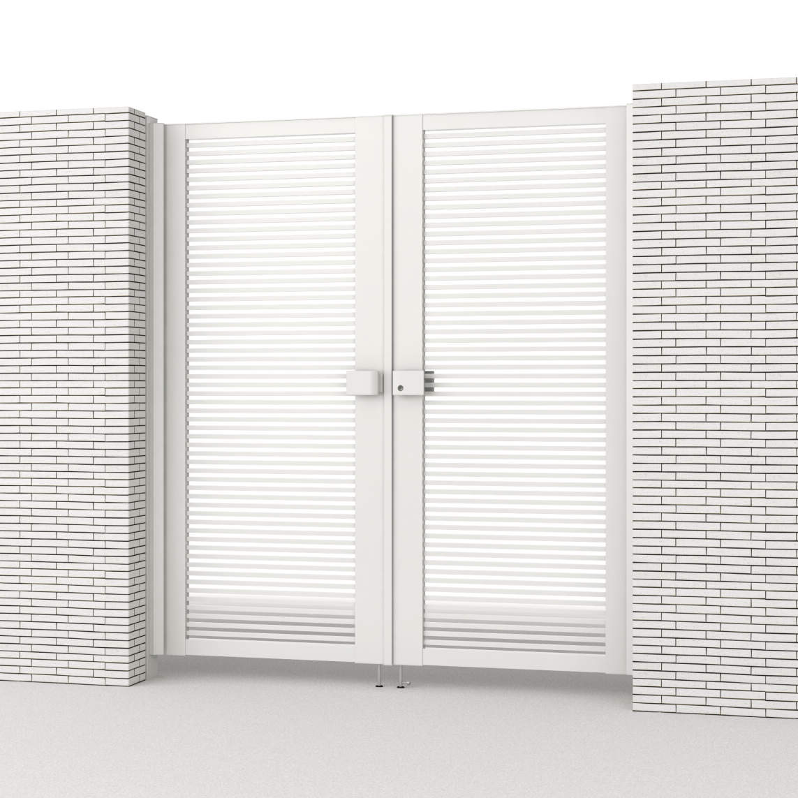 0818/すき間ガード（吊元側）/ホワイト（WH）　三協アルミ　門扉　モダン　おしゃれ　エクステリア　愛知・名古屋の外構専門店パートナーホームのエクステリア　製品一覧　形材門扉　レジリアハイタイプ　|パートナーホーム