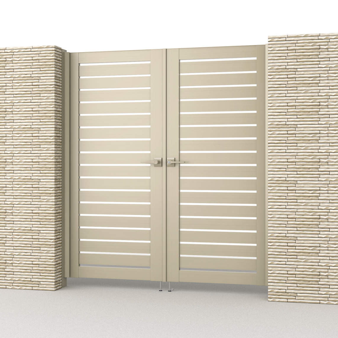 0818/すき間ガード（吊元側）/アーバングレー（UC）　三協アルミ　門扉　モダン　おしゃれ　エクステリア　愛知・名古屋の外構専門店パートナーホームのエクステリア　製品一覧　形材門扉　レジリアハイタイプ　Y3H型|パートナーホーム