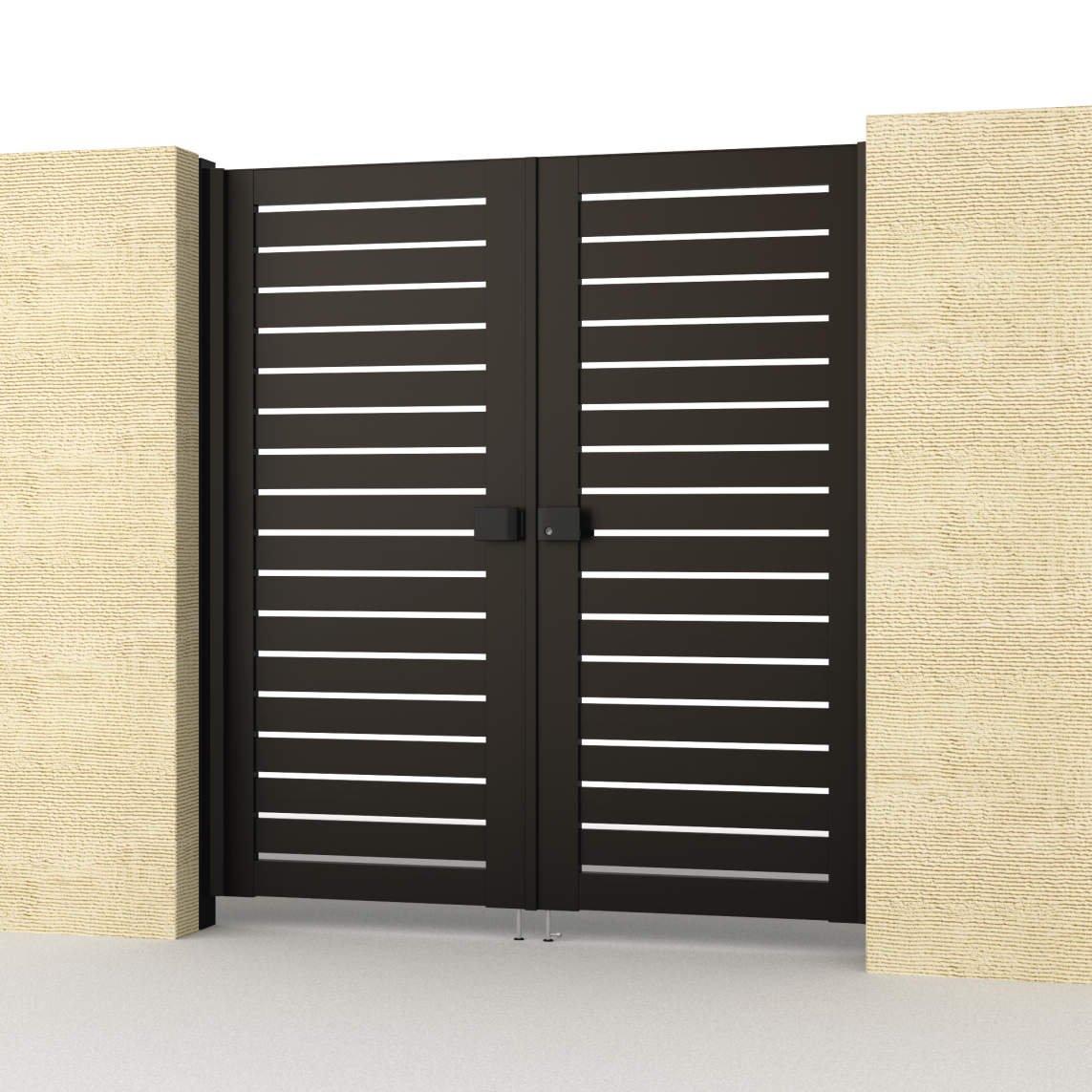 0818/すき間ガード（吊元側）/ダークブロンズ（BD）　三協アルミ　門扉　モダン　おしゃれ　エクステリア　愛知・名古屋の外構専門店パートナーホームのエクステリア　製品一覧　形材門扉　レジリアハイタイプ　Y3H型|パートナーホーム