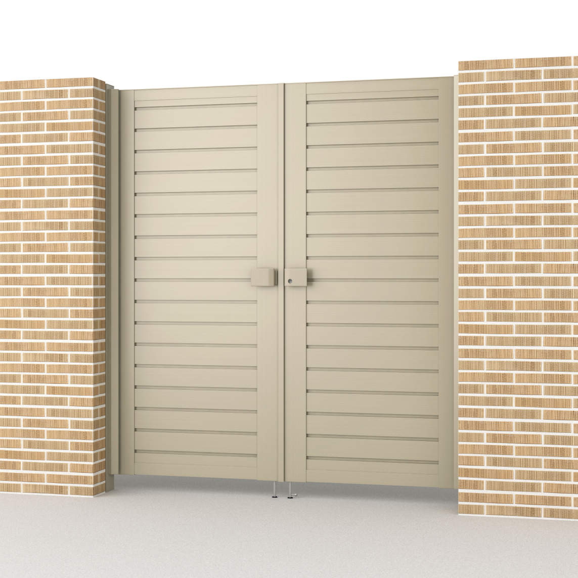 　0818/すき間ガード（吊元側）/アーバングレー（UC）三協アルミ　門扉　モダン　おしゃれ　エクステリア　愛知・名古屋の外構専門店パートナーホームのエクステリア　製品一覧　形材門扉　レジリアハイタイプ　YMH型|パートナーホーム