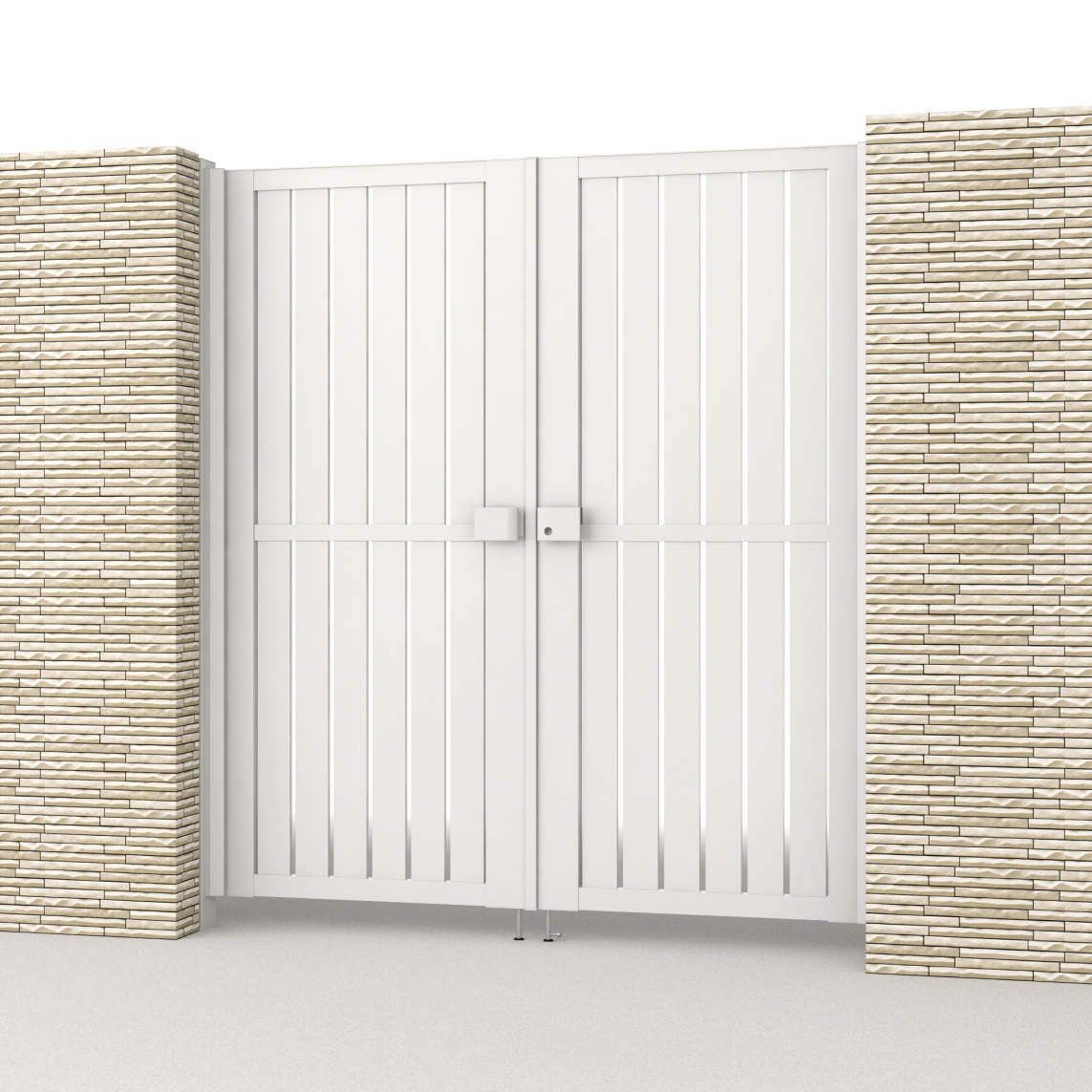 0818/すき間ガード（吊元側）/ホワイト（WH）　三協アルミ　門扉　モダン　おしゃれ　エクステリア　愛知・名古屋の外構専門店パートナーホームのエクステリア　製品一覧　形材門扉　レジリアハイタイプ　T3H型|パートナーホーム