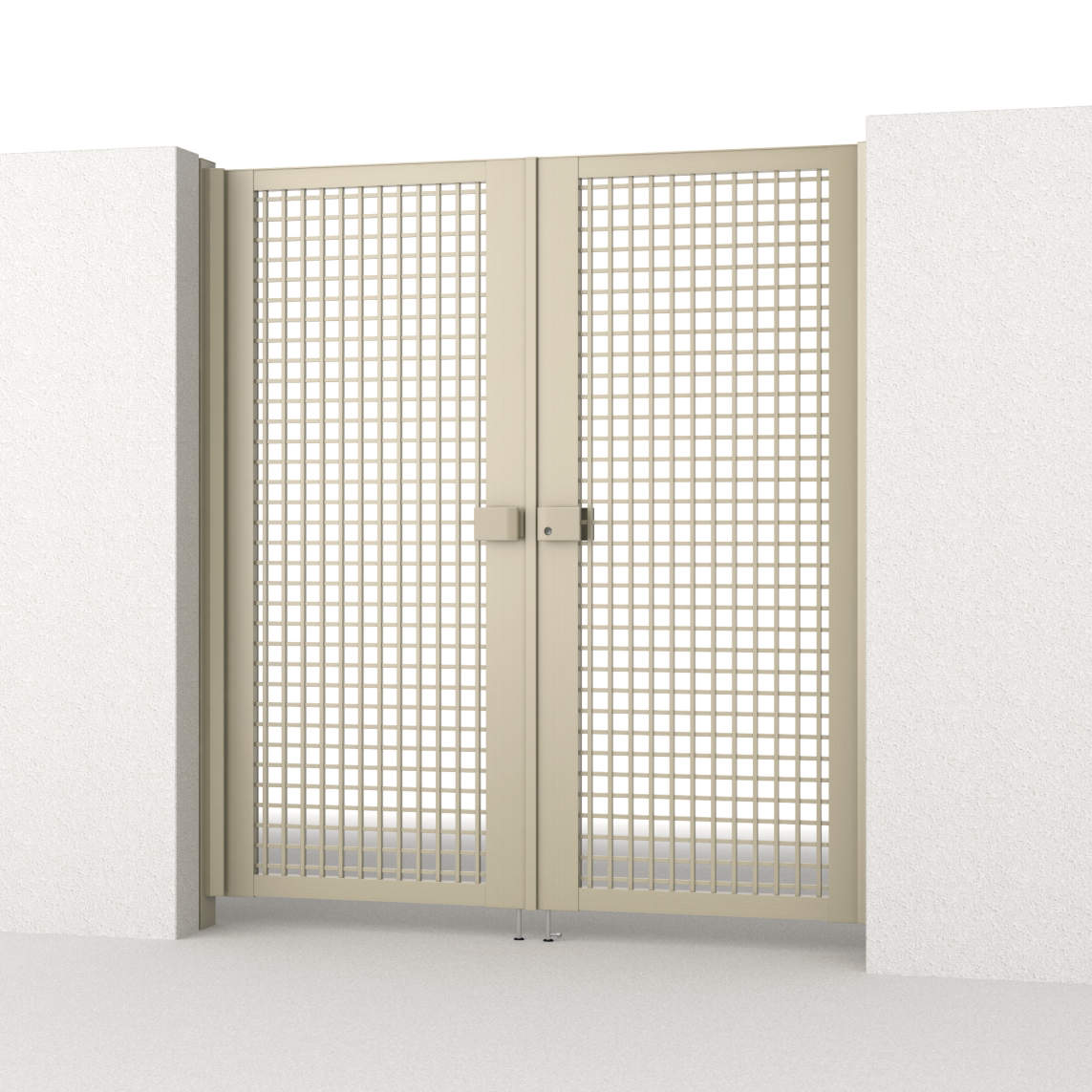 0818/すき間ガード（吊元側）/アーバングレー（UC）　三協アルミ　門扉　モダン　おしゃれ　エクステリア　愛知・名古屋の外構専門店パートナーホームのエクステリア　製品一覧　形材門扉　レジリアハイタイプ　TYH型|パートナーホーム