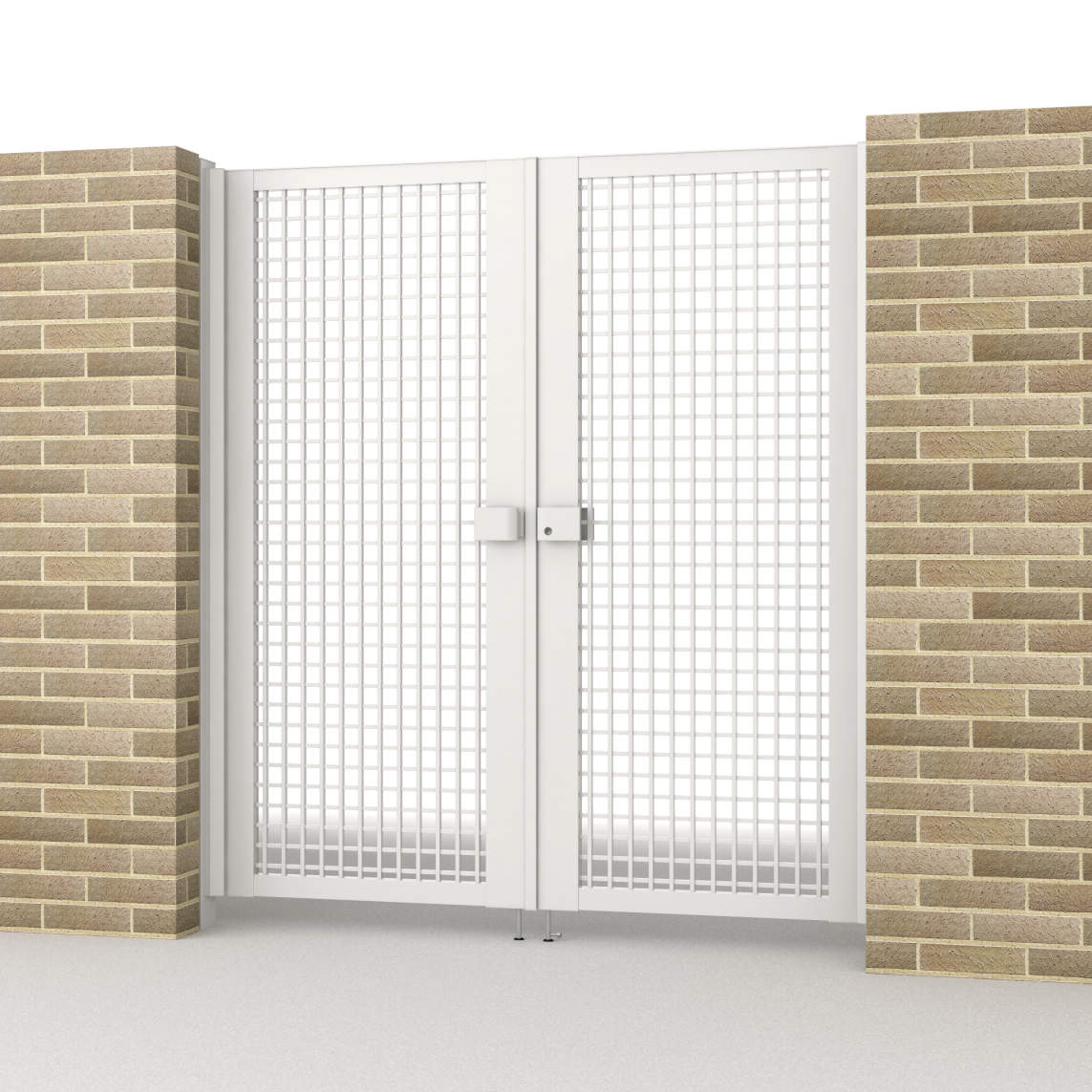 0818/すき間ガード（吊元側）/ホワイト（WH）　三協アルミ　門扉　モダン　おしゃれ　エクステリア　愛知・名古屋の外構専門店パートナーホームのエクステリア　製品一覧　形材門扉　レジリアハイタイプ　TYH型|パートナーホーム